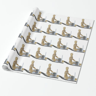 SittingOnFloorWithLaptop012915 Wrapping Paper