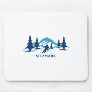Sitzmark Washington Ski Resort Skiing Skier Mouse Pad