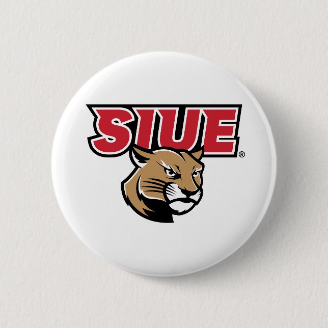 SIUE Cougars 6 Cm Round Badge (Front)