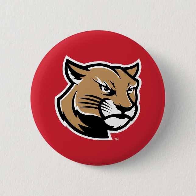 SIUE Cougars 6 Cm Round Badge (Front)
