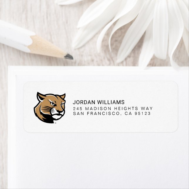 SIUE Cougars Return Address Label (Insitu)