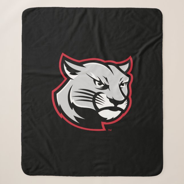 SIUE Cougars Sherpa Blanket (Front)