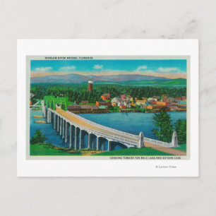 Siuslaw River Bridge in Florence, Oregon Postcard