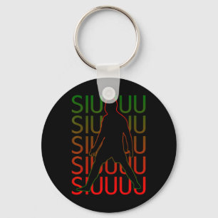 Siuuu Footbyll Soccer Gifts For Soccer Lovers Fans Key Ring