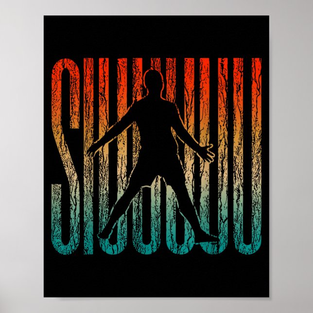 Siuuu Funny Soccer Football Boys Men Women Soccer  Poster (Front)