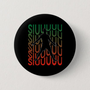 Siuuu Funny Soccer Footbyll Boys Men Women Soccer 6 Cm Round Badge