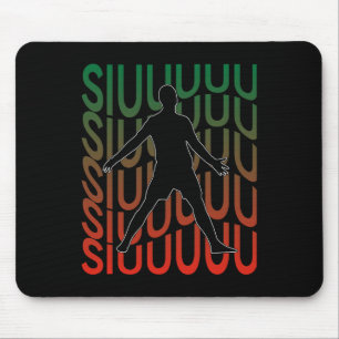 Siuuu Funny Soccer Footbyll Boys Men Women Soccer Mouse Pad