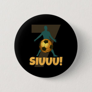 Siuuu Funny Soccer Footll Boys Men Women Soccer Pl 6 Cm Round Badge