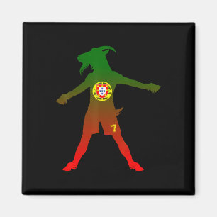 Siuuu Real Goat Portugal Flag Soccer Men Women Kid Magnet
