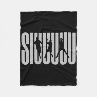 Siuuu Soccer Footbyll Present Boys Men Women Kid  Fleece Blanket