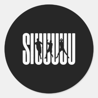 Siuuu Soccer Lovers Present For Fan Kid's Boys  Classic Round Sticker