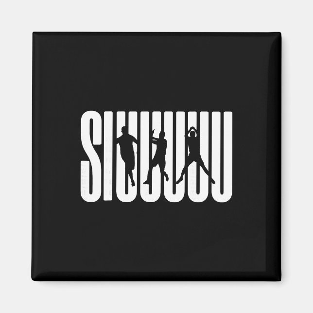 Siuuu Soccer Lovers Present For Fan Kid's Boys  Magnet (Front)