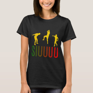 Siuuuu Funny Soccer Footbyll Boys Men Women Soccer T-Shirt