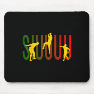Siuuuu Funny Soccer Footbyll Lovers Shirt For Fans Mouse Pad
