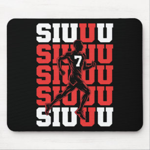 Siuuuu Funny Soccer Player Fan Kid's Boy Boys Socc Mouse Pad