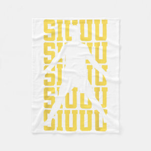 Siuuuu Funny Soccer Present For Soccer Lovers Fan Fleece Blanket