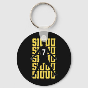 Siuuuu Funny Soccer Present For Soccer Lovers Fan Key Ring