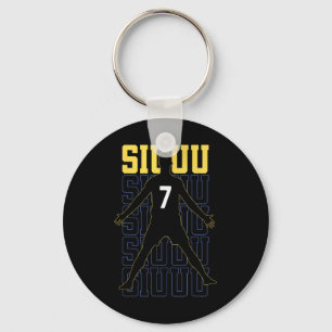 Siuuuu Funny Soccer Present For Soccer Lovers Fan Key Ring