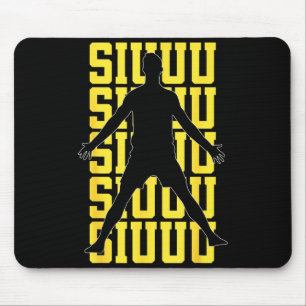 Siuuuu Funny Soccer Present For Soccer Lovers Fan  Mouse Pad