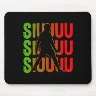 Siuuuu Funny Soccer Present For Soccer Lovers Fan Mouse Pad