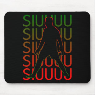 Siuuuu Funny Soccer Present For Soccer Lovers Fan Mouse Pad