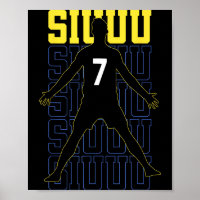 Siuuuu Funny Soccer Present For Soccer Lovers Fan 