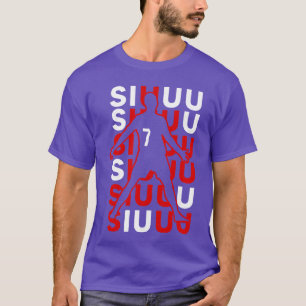 Siuuuu Funny Soccer Present for Soccer Lovers Fan T-Shirt