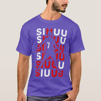 Siuuuu Funny Soccer Present for Soccer Lovers Fan T-Shirt