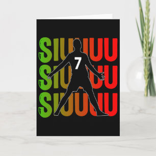 Siuuuu Funny Soccer Present For Soccer Lovers Fans Card