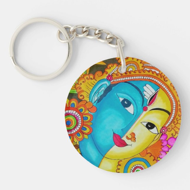 Siva mural painting  key ring (Front)