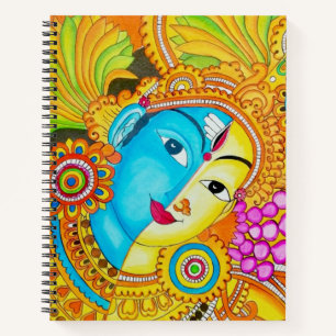 Siva parvathi mural painting notebook