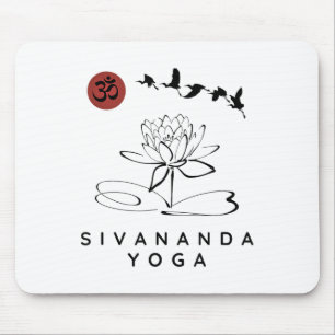Sivananda Yoga Instructor _ Sivananda Yoga Beginne Mouse Pad