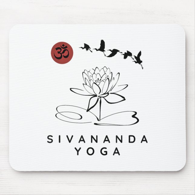 Sivananda Yoga Instructor _ Sivananda Yoga Beginne Mouse Pad (Front)