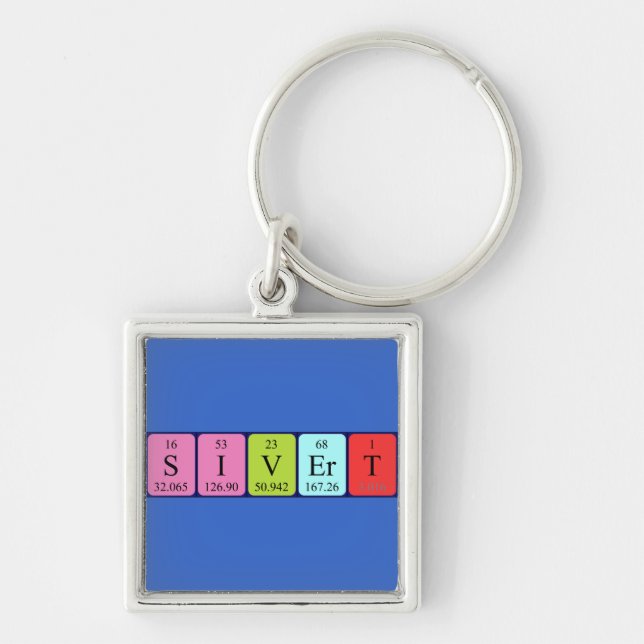 Sivert periodic table name keyring (Front)