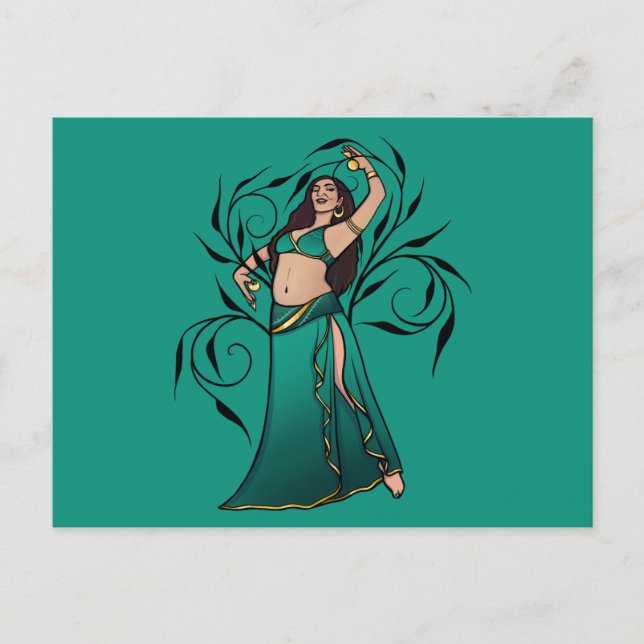 Sivoney Belly Dancer Goddess Postcard (Front)