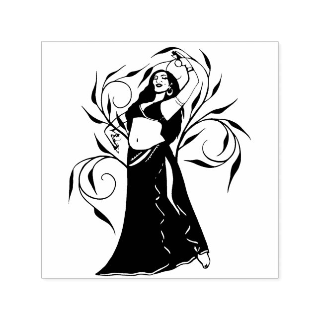 Sivoney Belly Dancer Goddess Self-inking Stamp (Design)