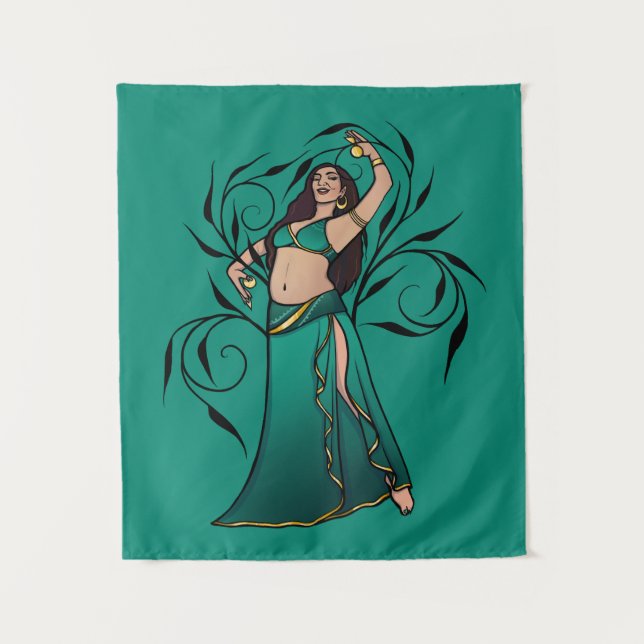 Sivoney Belly Dancer Goddess Tapestry (Front)
