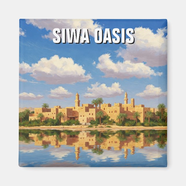 Siwa Oasis Egypt Travel Magnet (Front)
