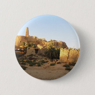 Siwa Temple of Amun - Oracle of Siwa 6 Cm Round Badge