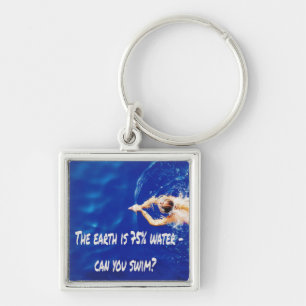 Siwmming Swim Team Love to Swim Pool Key Ring