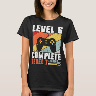Six 6th Birthday 6 Year Old for Son boys  Gamer T-Shirt