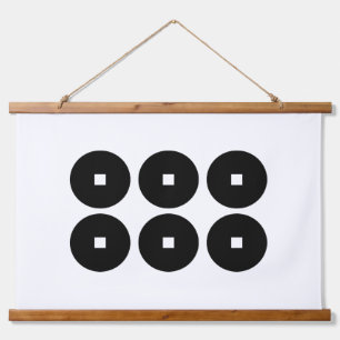 Six coins for the Sanada family Hanging Tapestry