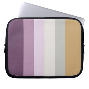 Six Colours - Blue Violet Purple Pink Grey Yellow Laptop Sleeve