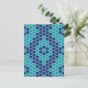 Six corners pattern 2 postcard