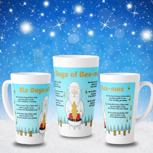 Six Days of Bee-Mas Merry Christmas to an Amazing  Latte Mug