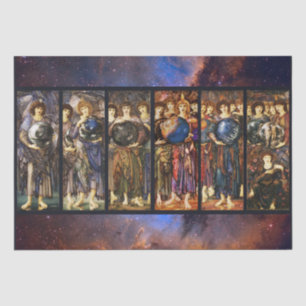 SIX DAYS OF CREATION ANGELS by Edward Burne Jones Tissue Paper