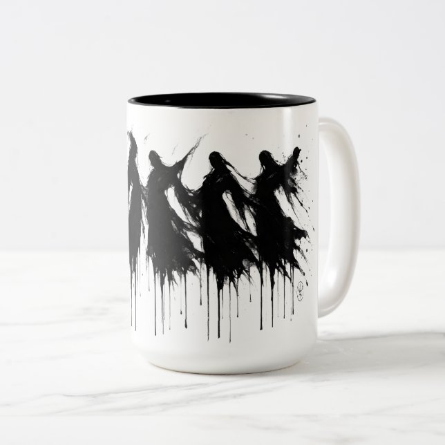 Six Dripping Shades – Haunted Ink Mug (Front Right)