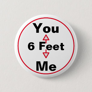 Six Feet Button