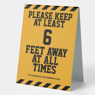 Six Feet Social Distancing