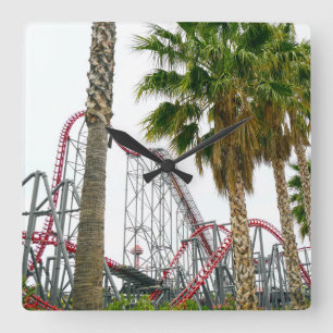 Six Flag Magic Mountain Square Wall Clock